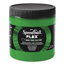 Speedball Flex Screen Printing Fabric Ink - Spring Green, 8 oz