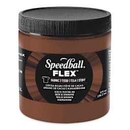 Speedball Flex Screen Printing Fabric Ink - Cocoa Bean, 8 oz