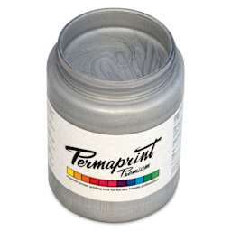 Permaprint Premium Screen Ink - Pearl Silver, 300 ml
