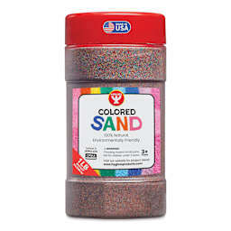 Hygloss Colored Sand - Rainbow Bright, 1 lb Jar