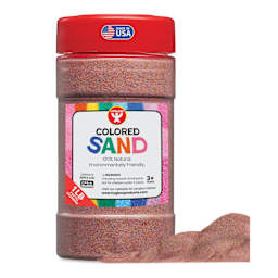 Hygloss Colored Sand - Rainbow Pastel, 1 lb Jar and sand