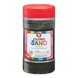 Hygloss Colored Sand - Black, 1 lb Jar