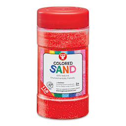 Hygloss Colored Sand - Red, 1 lb Jar