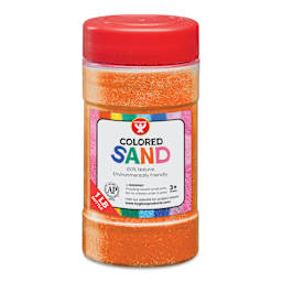 Hygloss Colored Sand - Orange, 1 lb Jar