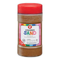 Hygloss Colored Sand - Brown, 1 lb Jar
