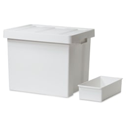 Like-It Store-Up Container with Tray - Deep, White