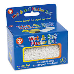 Hygloss Wet & Set Plaster Roll - 4" x 108" front of packaging