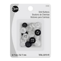 Dritz Shirt Buttons - Pkg of 20 front of packaging