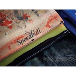 Speedball Graphic Squeegee - 8", with ink on squeegee