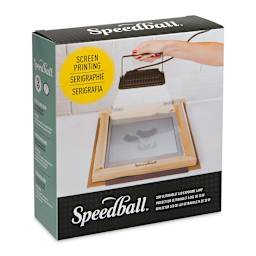 Speedball UV LED Exposure Lamp (Front of packaging, Angled view)