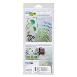 The Crafter's Workshop Slimline Stencils - Star Sparkle, 9" x 4" (Back of package)