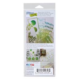 The Crafter's Workshop Slimline Stencil - Watermelon Seeds, 9" x 4" (Back of package)