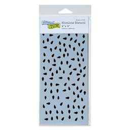 The Crafter's Workshop Slimline Stencil - Watermelon Seeds, 9" x 4" (In package)