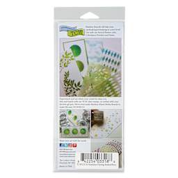 The Crafter's Workshop Slimline Stencil - Flying Butterflies, 9" x 4" (Back of package)