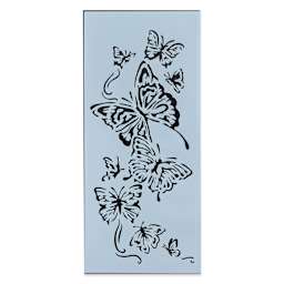 The Crafter's Workshop Slimline Stencil - Flying Butterflies, 9" x 4" (Out of package)