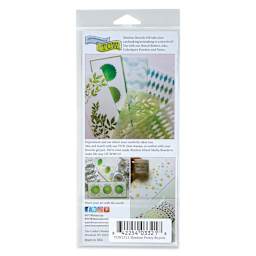 The Crafter's Workshop Slimline Stencil - Pretty Bicycle, 9" x 4" (Back of package)