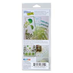 The Crafter's Workshop Slimline Stencil - Penguins, 9" x 4" (Back of package)