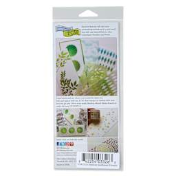 The Crafter's Workshop Slimline Stencil - Sunflower Friends, 9" x 4" (Back of package)