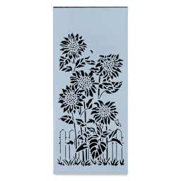 The Crafter's Workshop Slimline Stencil - Sunflower Friends, 9" x 4" (Out of package)