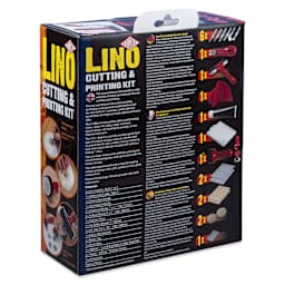 Essdee Lino Cutting and Printing Kit (Back of package)