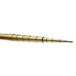 K&S Telescopic Tubing - Brass, Small Telescoping Tubing Assortment, Pkg of 12, 12" (Tubes inserted into each other) 