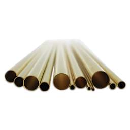 K&S Telescopic Tubing - Brass, Small Telescoping Tubing Assortment, Pkg of 12, 12"