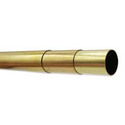 K&S Telescopic Tubing - Brass, Large Telescoping Tubing Assortment, Pkg of 3, 12" (Tubes inserted into each other)