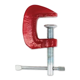 Excel Blades Miniature Iron C-Clamp - 1" - upright, open