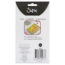 Sizzix Studio Stencil Converters, back of packaging