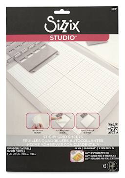 Sizzix Studio Sticky Grid Sheets, front of packaging