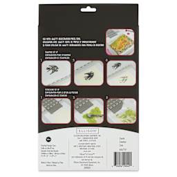 Sizzix Studio Stamp and Stencil Set - Create, back of packaging