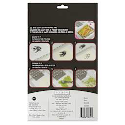 Sizzix Studio Stamp and Stencil Set - Ornate, back of packaging