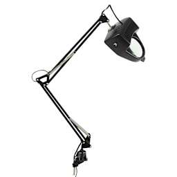 Studio Designs Magnifier Lamp - Black, Diopter 3, fully extended viewed from above