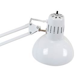 Studio Designs Swing Arm Lamp - White, close-up of the lamp head from above