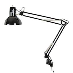 Studio Designs Swing Arm Lamp - Black, full view