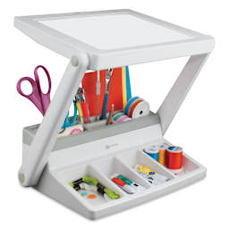 OttLite LED Light Box and Task Lamp Station, task lamp extended