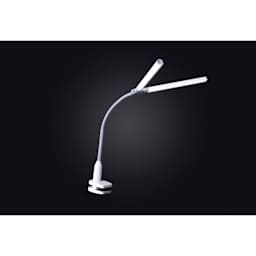 Daylight DuoPro Clamp Lamp - lit in dark space