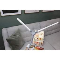 Daylight DuoPro Floor Lamp - next to couch