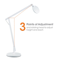 OttLite LED Crane Lamp with Clamp