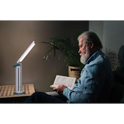 Daylight Twist 2 Go Lamp (in use inside darkened room)