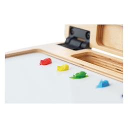 New Wave u.go Plein Air Anywhere - Plastic Palette, White, Large - close-up (paint not included)