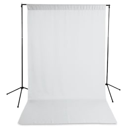Savage Wrinkle-Resistant Economy Solid  Background Kit - Front view of White Background Kit