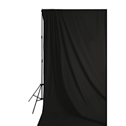 Savage Solid Muslin Backdrop - Black, 10 ft x 24 ft