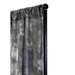 Savage Crushed Muslin Backdrop - Closeup of Corner of Gray Skies Backdrop