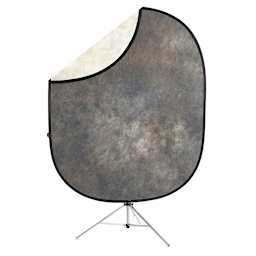 Reversible Collapsible Backdrop Kit - Lakeside Backdrop shown on stand