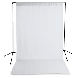 Savage Wrinkle-Resistant Polyester Background - White background on separately sold stand