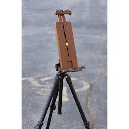 Sienna Canvas Holders - Photo showing angled Holder mounted on tripod, not included