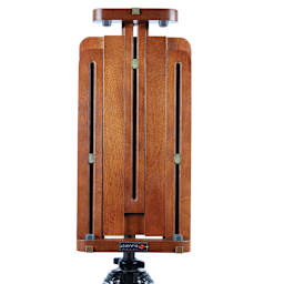 Sienna Canvas Holders - Front view of Compact Holder with tripod ball head visible