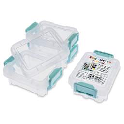 John Bead Stack and Snap Craft Storage Containers - 4 Layers, 1"H x 2-1/2"W x 3"L (Not stacked)