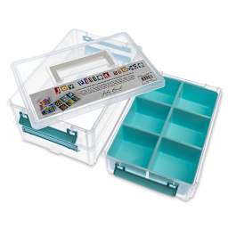 John Bead Stack and Snap Craft Storage Containers - 3 Layers with Insert, 2-1/2"H x 7"W x 10"L (Not stacked)